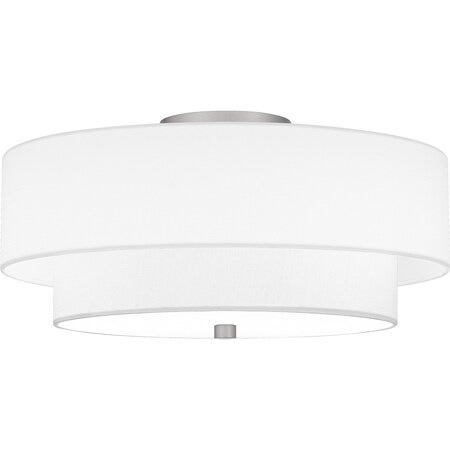 Quoizel Semi-Flush Mount Semi Flush 2 Lights Brushed Nickel. QSF6177BN
